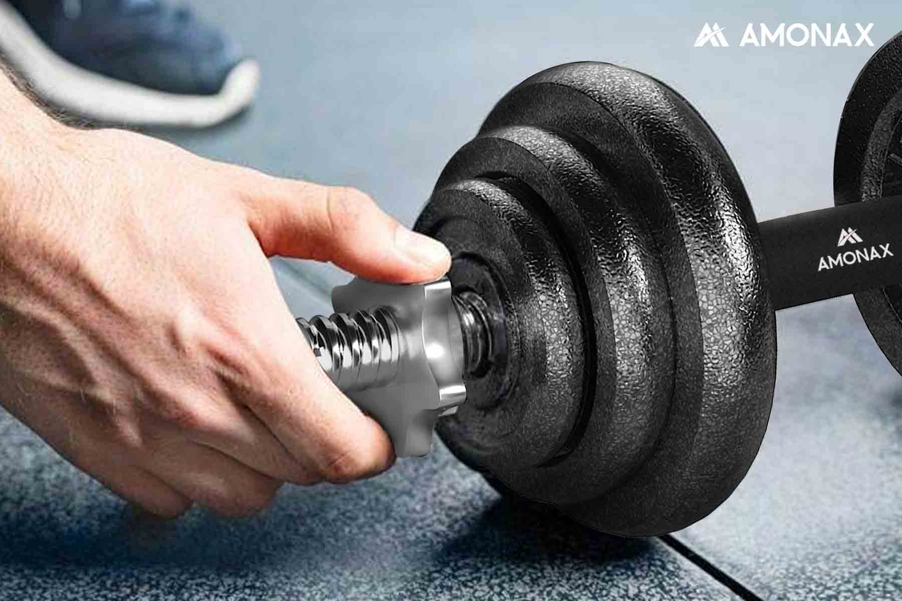Adjustable dumbbell weight set