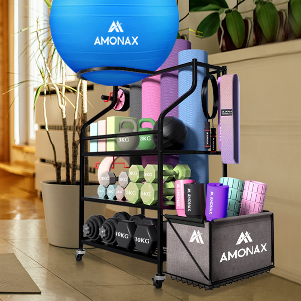Gym Rack Storage Collection for Home and Commercial Gyms| AMONAX