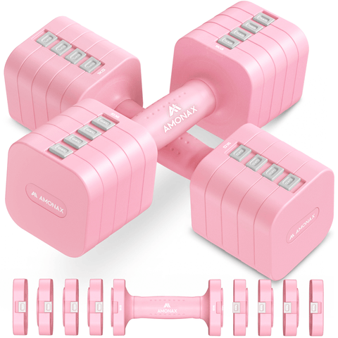 Adjustable Dumbbell Set – 5-in-1 Quick-Release (5kg ×2)