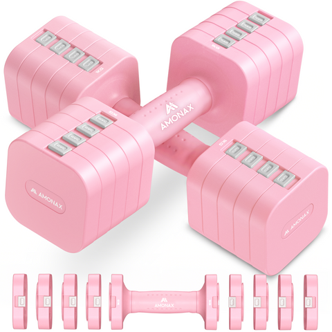 Adjustable Dumbbell Set – 5-in-1 Quick-Release (5kg ×2)