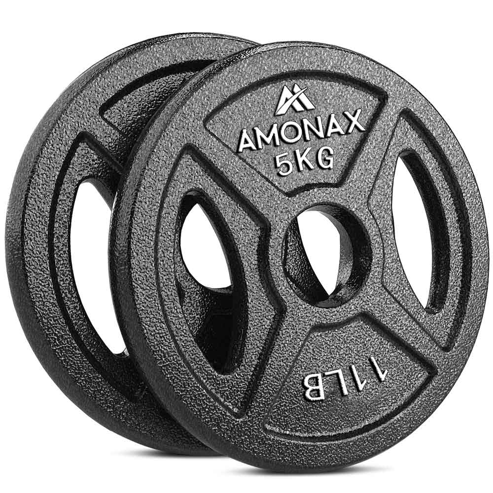 2 inch 5kg x 2 Cast Iron Weight Plates Set