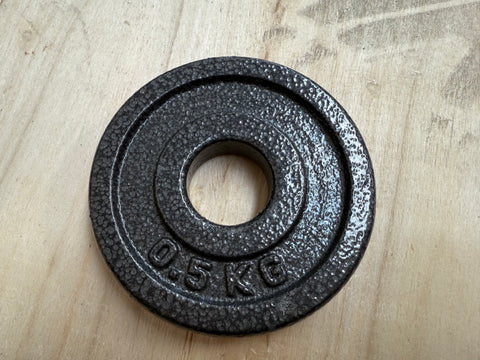 Refurbished - 1 inch 2 x 0.5 KG Weight Plates for Dumbbell