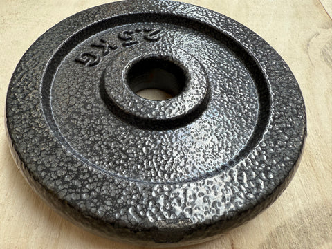 Refurbished - 1 inch 2 x 2.5 KG Plates Cast Iron Weight Set