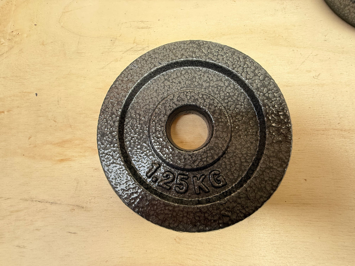 Refurbished - 1 inch 2 x 1.25 KG Weight Plate Set for Adjustable Dumbbells