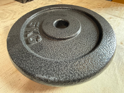 Refurbished - 1 inch 2 x 5 KG Plates Cast Iron Weight Set