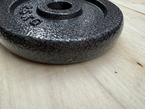 Refurbished - 1 inch 2 x 2.5 KG Plates Cast Iron Weight Set
