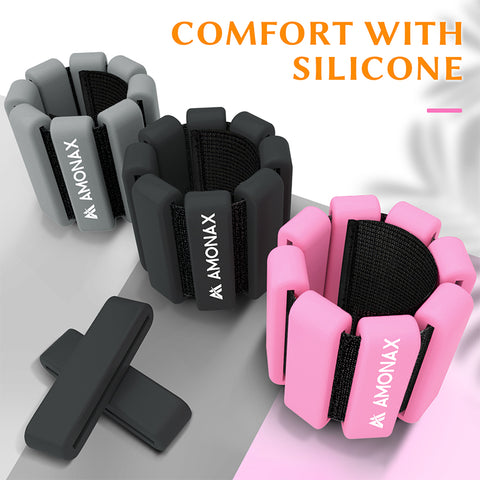 2x1lb Wrist Weights Set - Pink