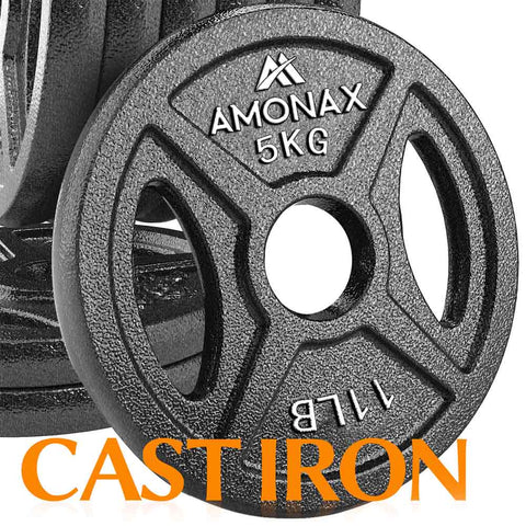 Cast Iron Weight Plates Set ( 2’’- 5kg x 4 )