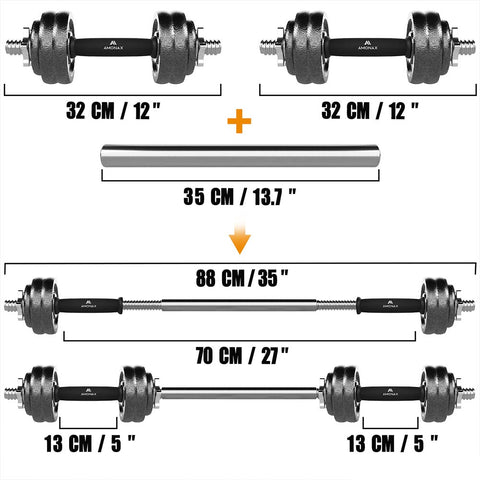 15 KG Adjustable Dumbbells Weights Set