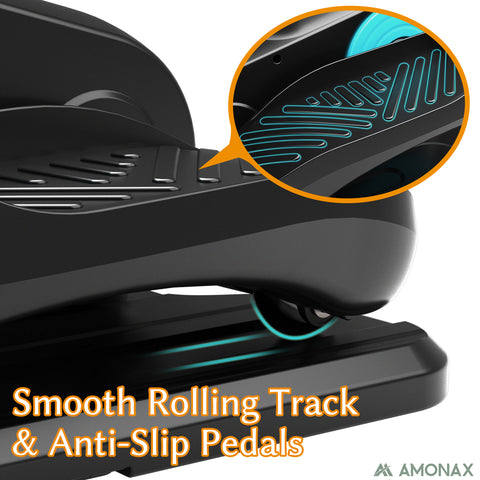 Amonax Electric Seated Pedal Exerciser For Elderly -  Motorized Black Pro