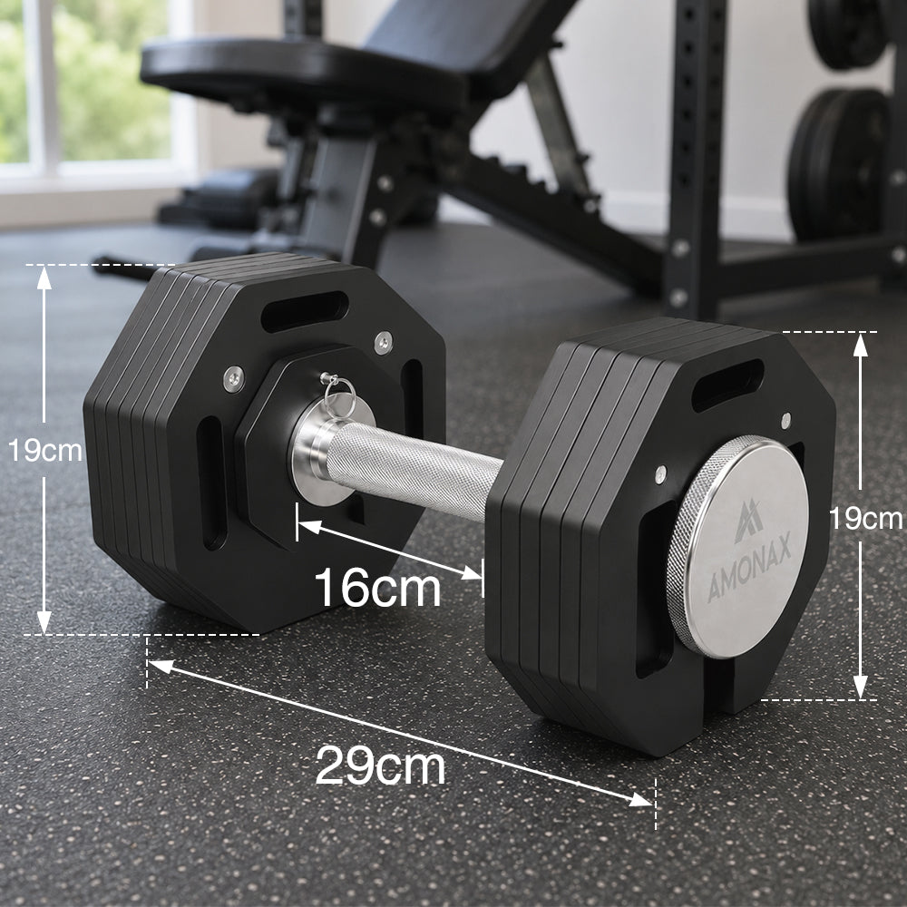 Quick-Change Plate-Loaded Adjustable Dumbbell (20kg / 36kg)