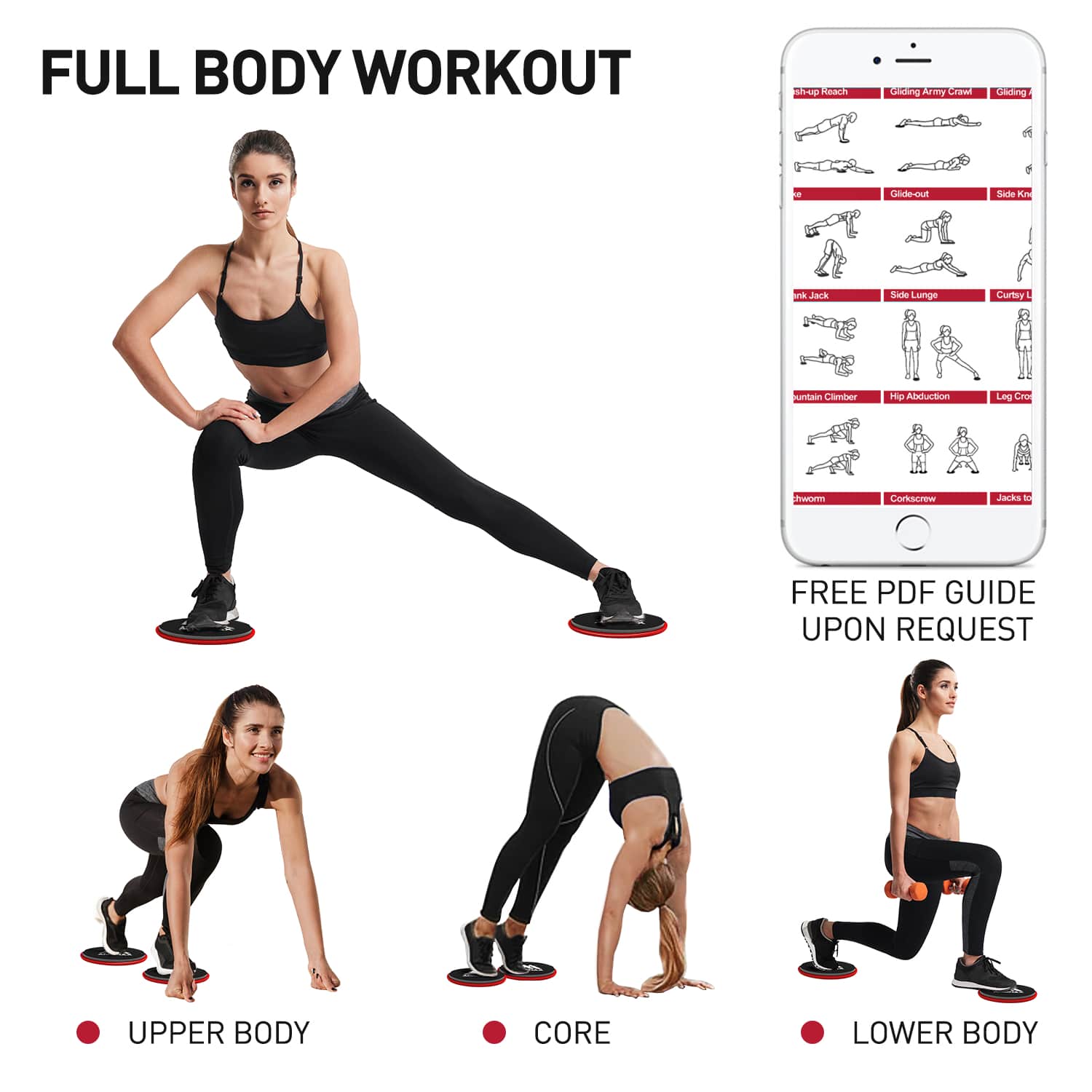 Core Sliders for Full Body and Core Workout