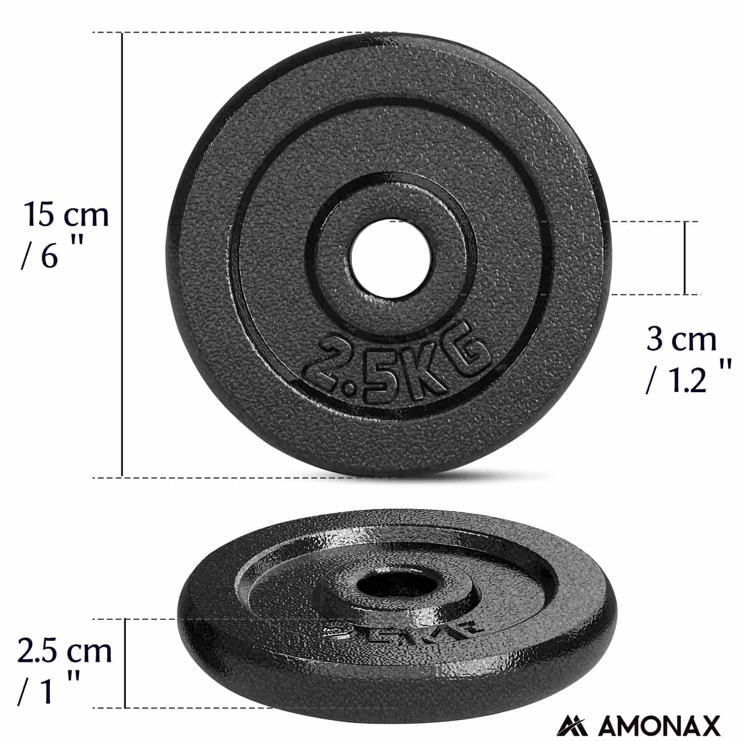 Weight Plates Set – Replacement Plates for 1 Inch Dumbbells