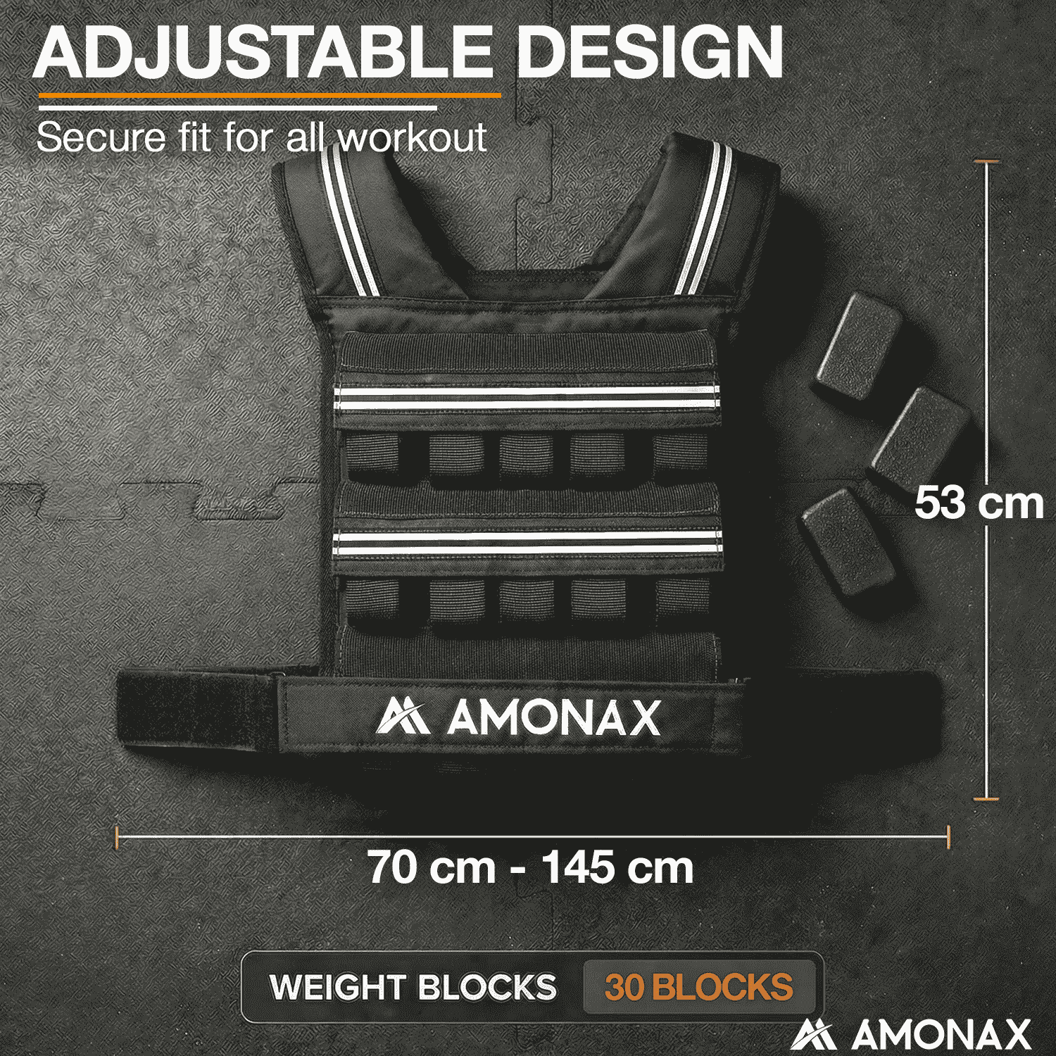 Adjustable Weight Weighted Vest for Strength Training