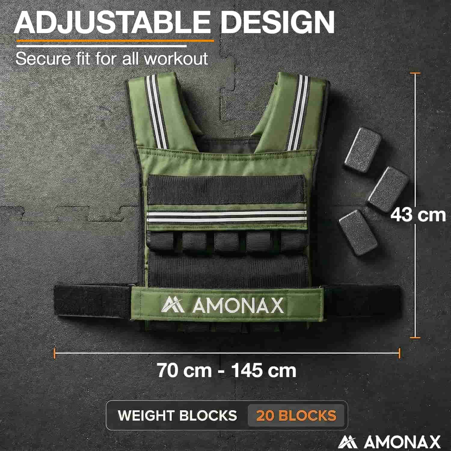 Adjustable Weight Weighted Vest for Strength Training