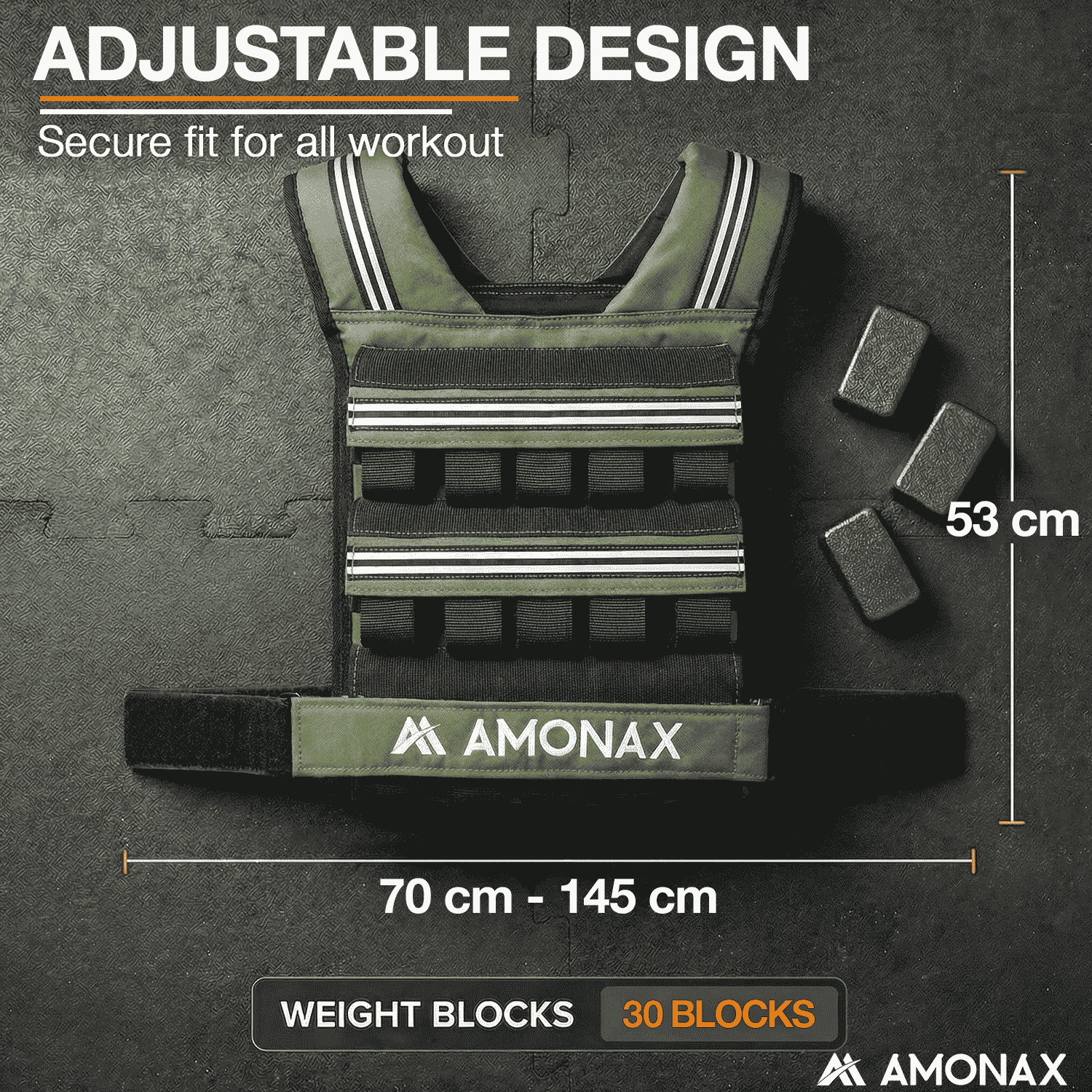 Adjustable Weight Weighted Vest for Strength Training