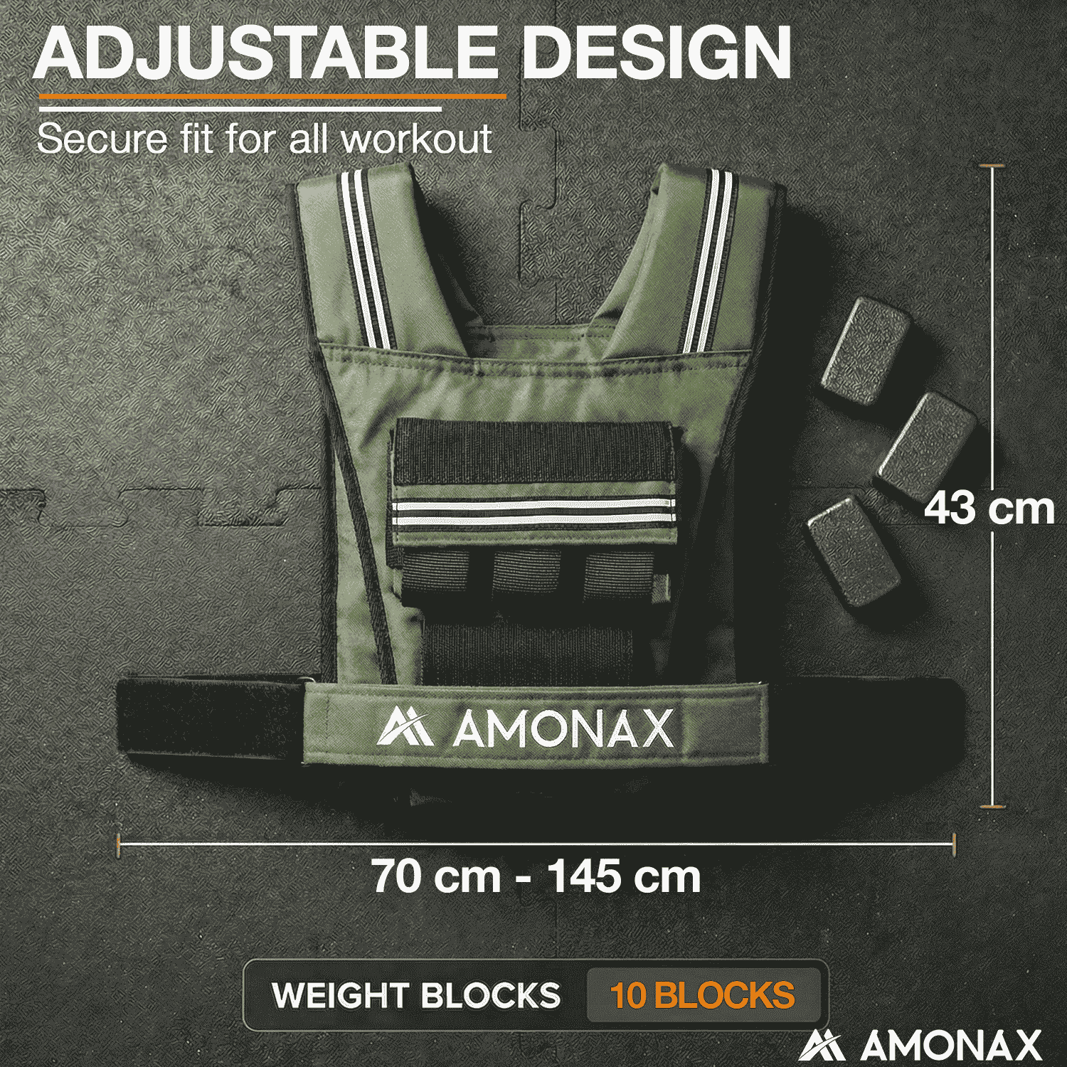 Adjustable Weight Weighted Vest for Strength Training