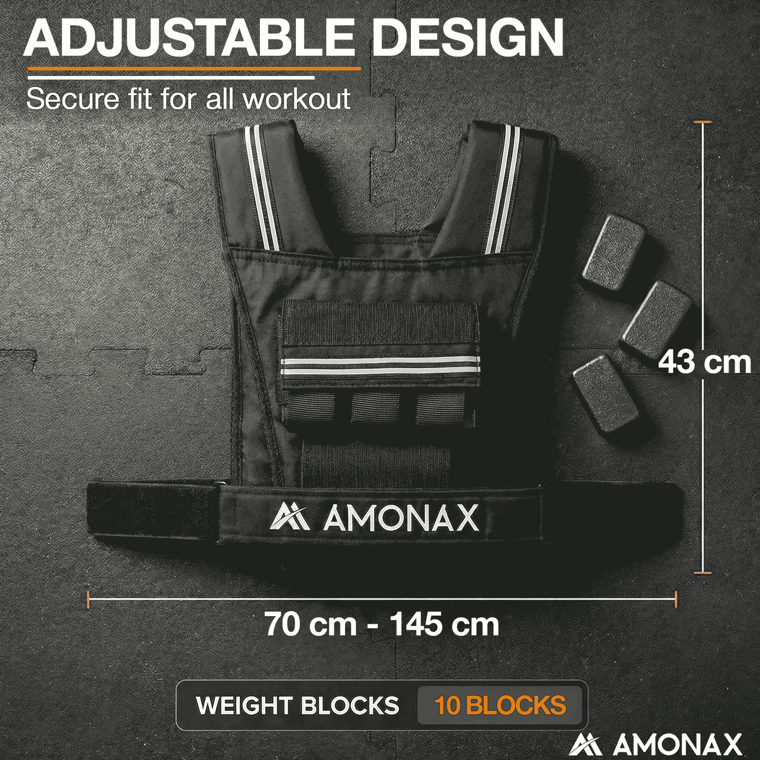Adjustable Weight Weighted Vest for Strength Training