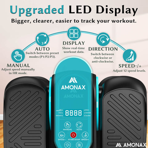 Electric Seated Pedal Exerciser for Seniors – Black Pro