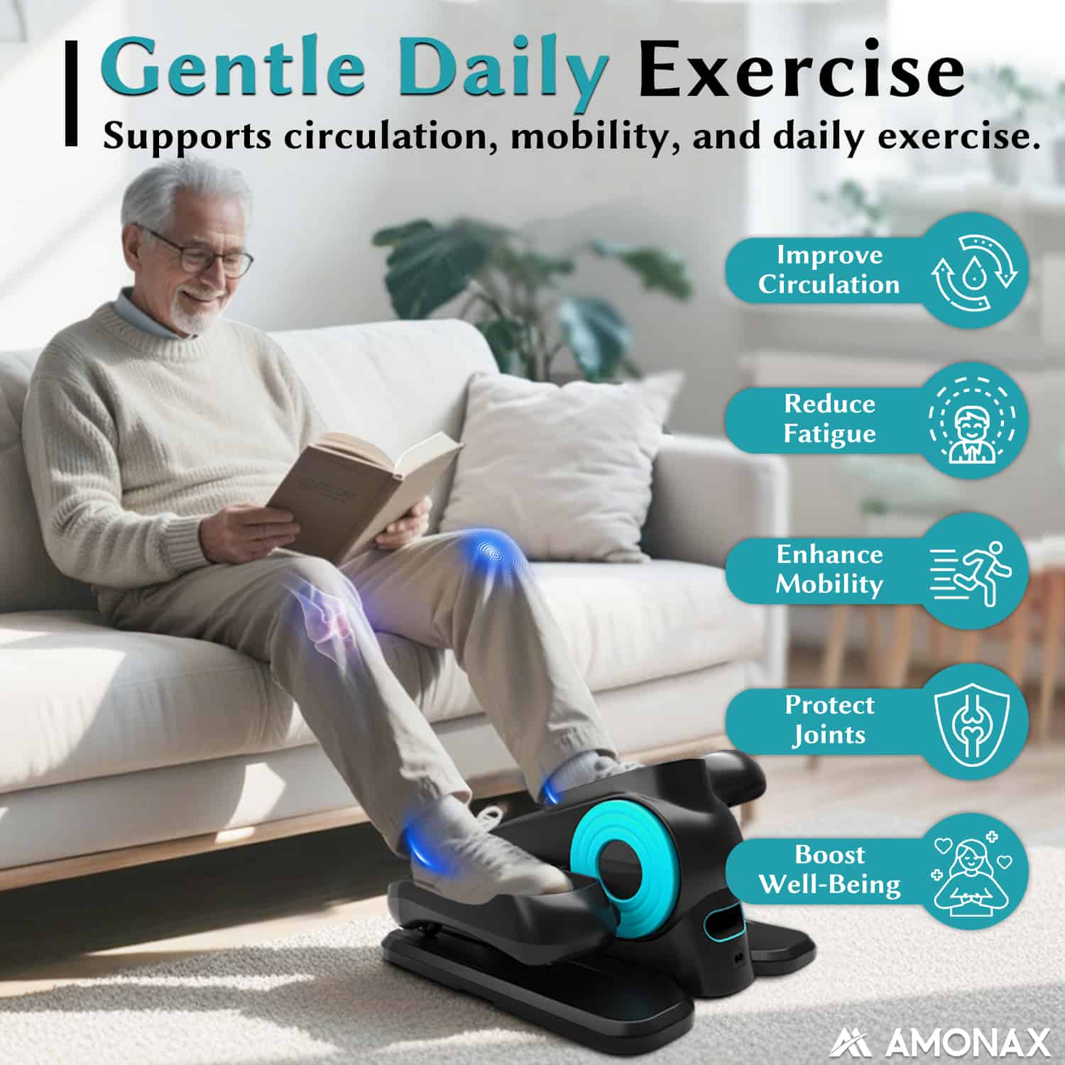 Electric Seated Pedal Exerciser for Seniors – Gentle Mobility Trainer