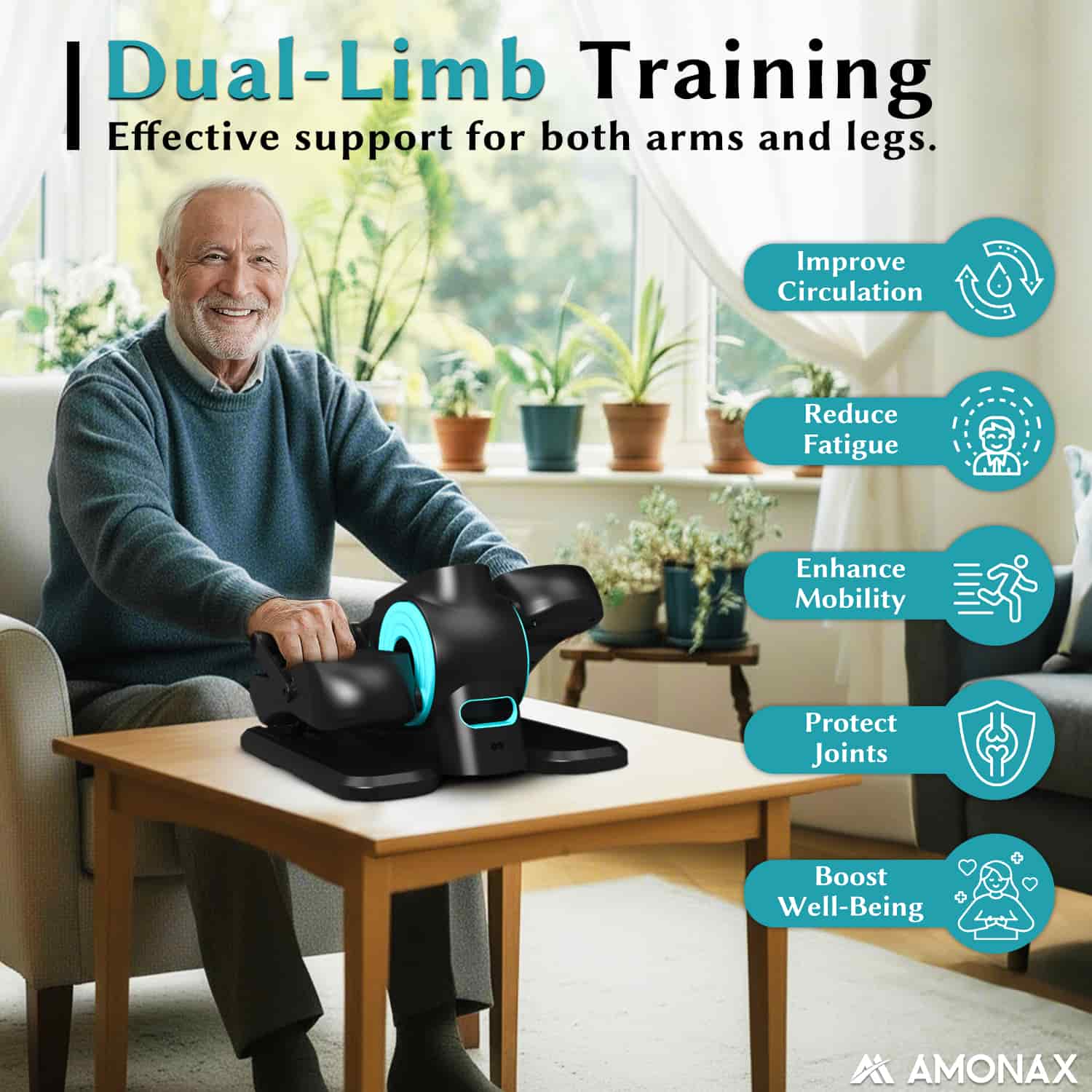 Electric Seated Pedal Exerciser for Seniors – Gentle Mobility Trainer