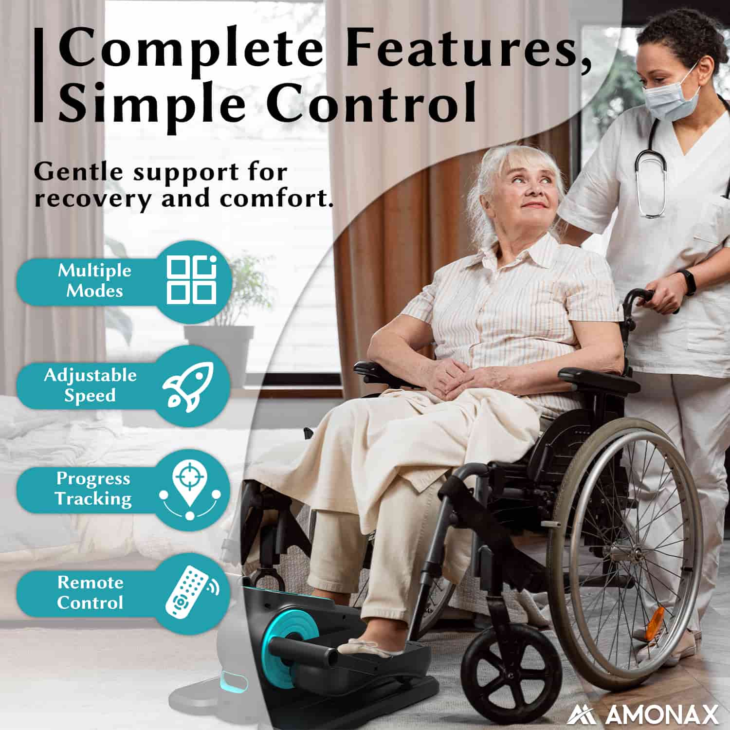 Electric Seated Pedal Exerciser for Seniors – Gentle Mobility Trainer