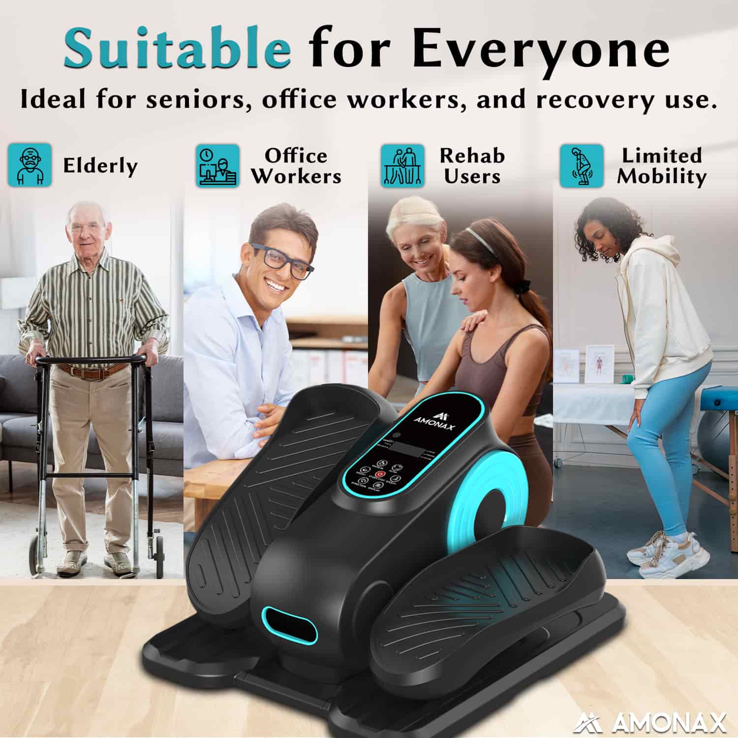 Electric Seated Pedal Exerciser for Seniors – Gentle Mobility Trainer