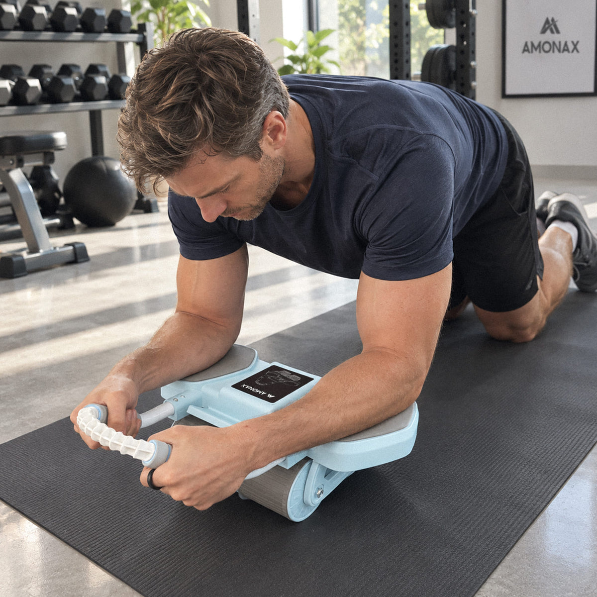 Automatic Rebound Ab Wheel Roller for Core Training