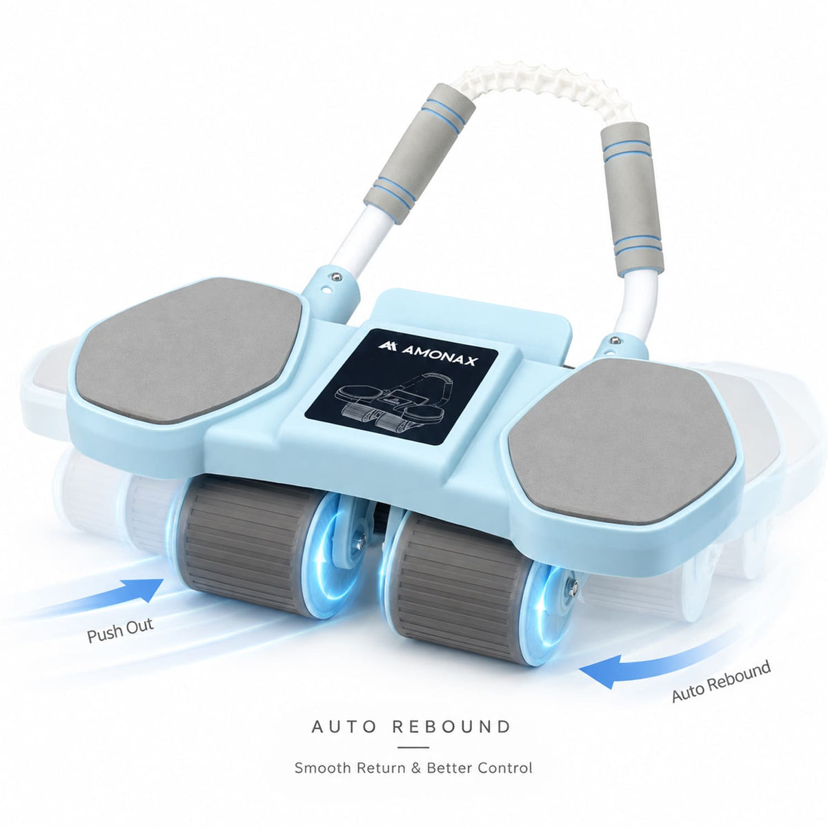 Automatic Rebound Ab Wheel Roller for Core Training