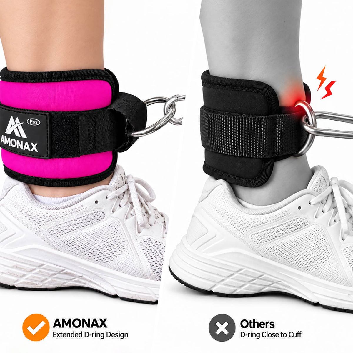 Cable Machine Ankle Straps for Glute & Leg Workouts