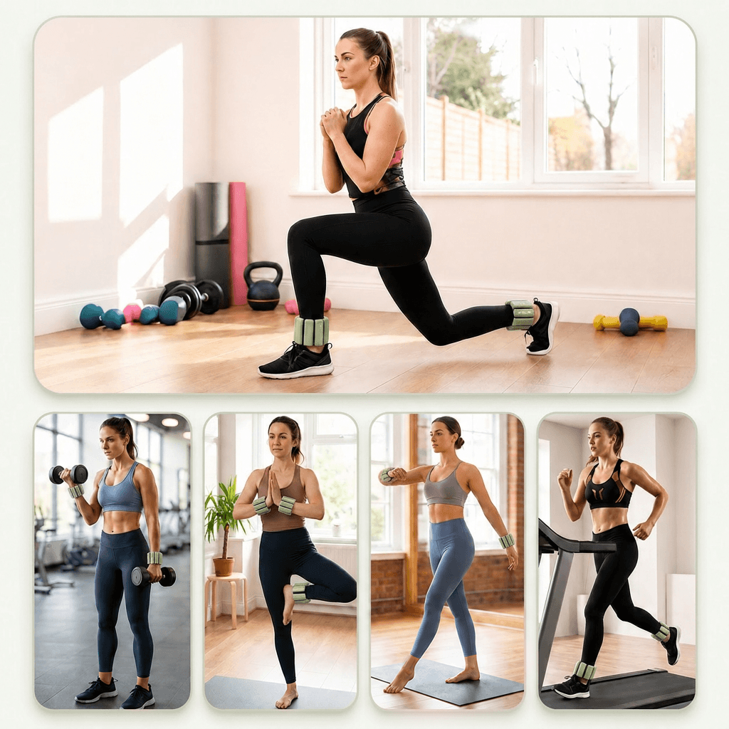 Adjustable Wrist Weights for Yoga, Walking & Home Workouts – 1lb/2lb Pair