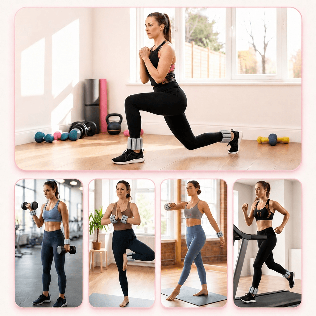 Adjustable Wrist Weights for Yoga, Walking & Home Workouts – 1lb/2lb Pair