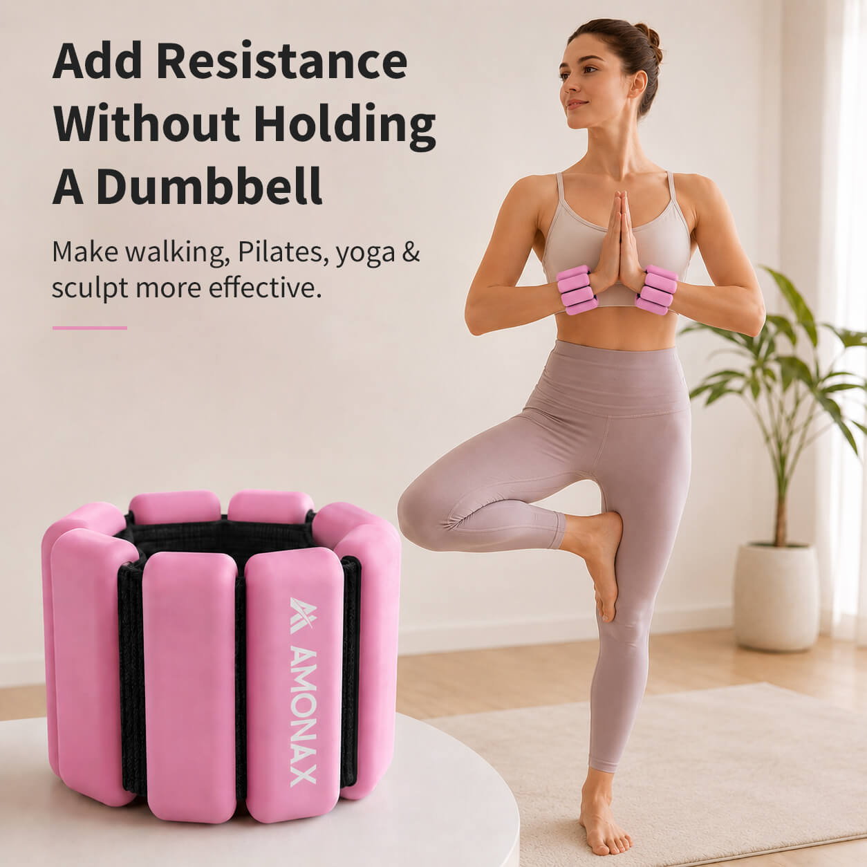 Adjustable Wrist Weights for Yoga, Walking & Home Workouts – 1lb/2lb Pair