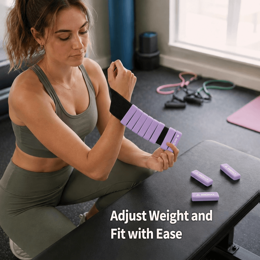 Adjustable Wrist Weights for Yoga, Walking & Home Workouts – 1lb/2lb Pair