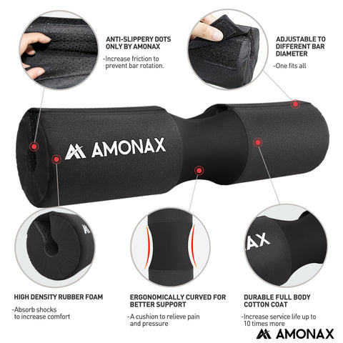 Amonax Hip Thrust Bar Pad Protection for Glute Workouts