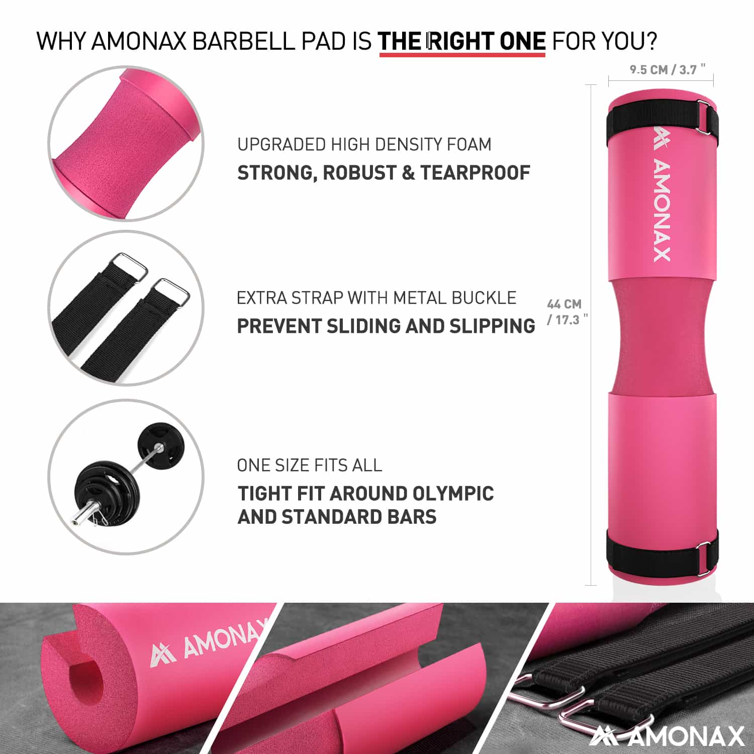 Squat Pad – Protective Cushion for Squats and Hip Thrusts