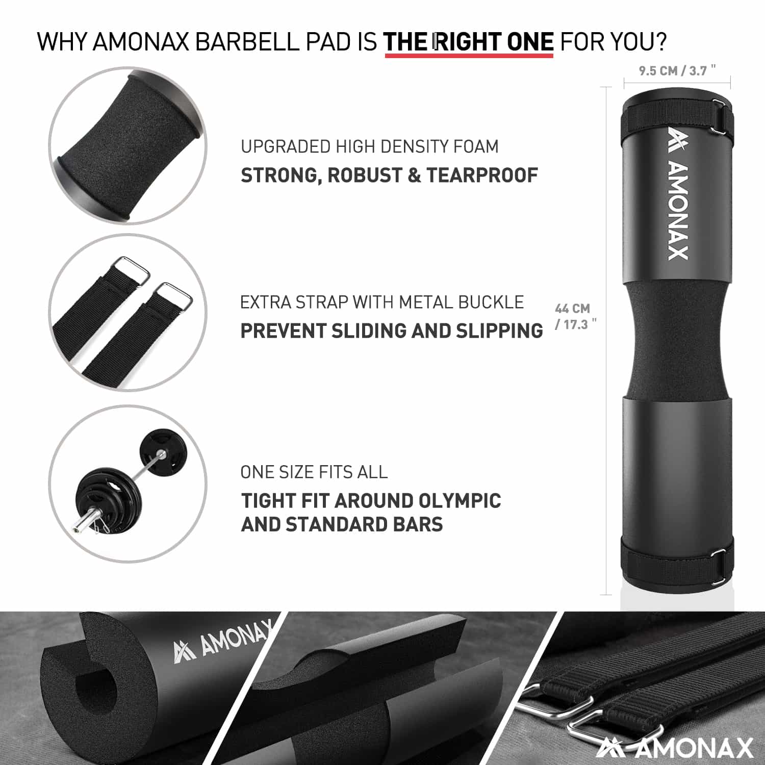 Squat Pad – Protective Cushion for Squats and Hip Thrusts