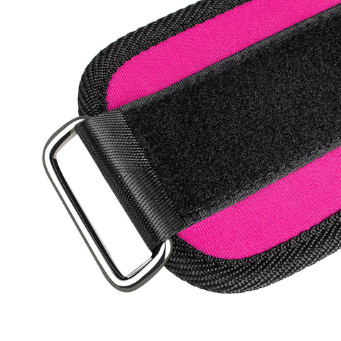 Ankle Straps for Cable Machine – Glute & Leg Workout (Pink - Single)