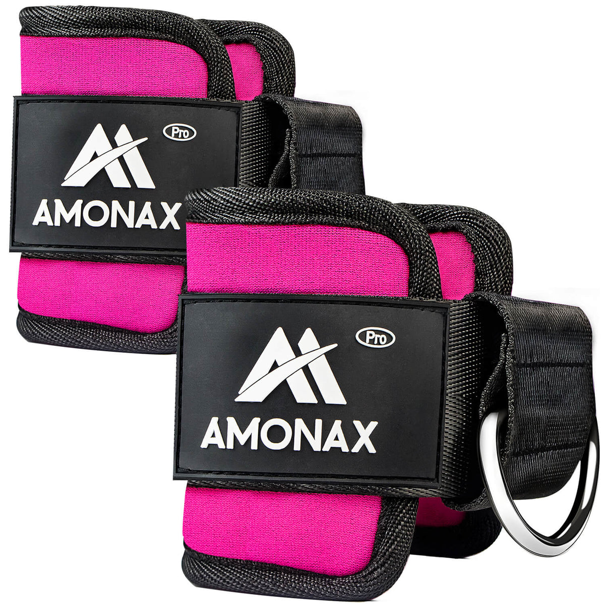 Ankle Straps for Cable Machine – Glute & Leg Workout (Pink - Pair)