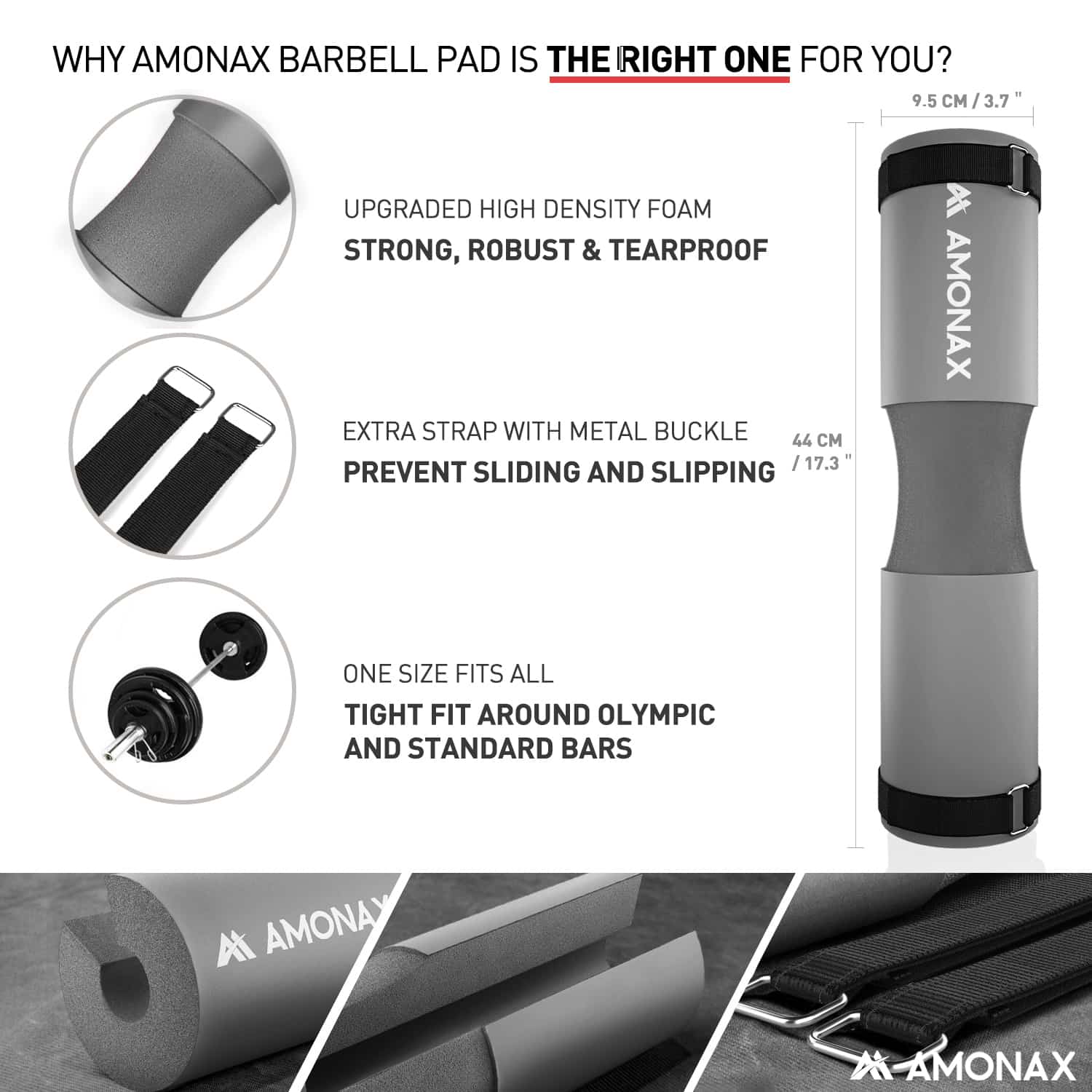 Squat Pad – Protective Cushion for Squats and Hip Thrusts