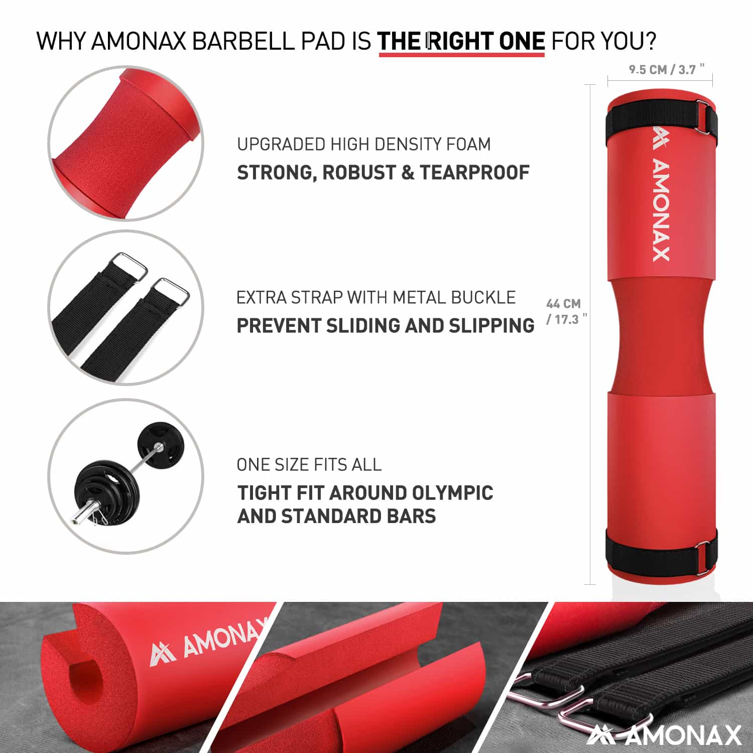 Squat Pad – Protective Cushion for Squats and Hip Thrusts