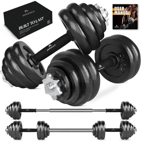 Cast Iron Adjustable Dumbbell Set for Home Gym (15–50kg)