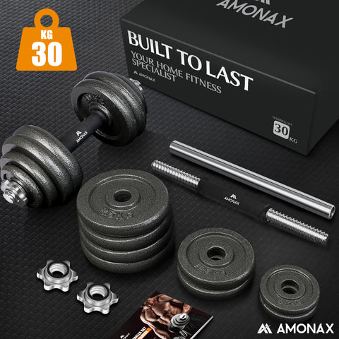 30KG Adjustable Cast Iron Home Dumbbell Set