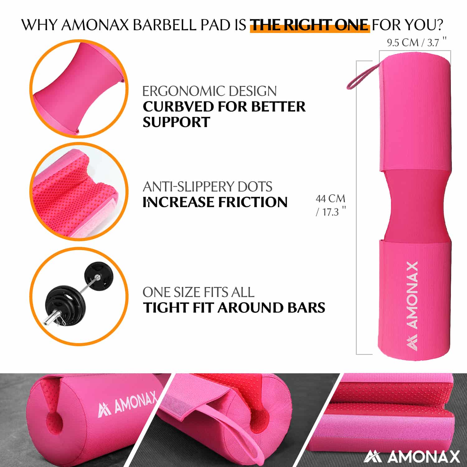 Gym Barbell Pad Set – Fitness Kit with Hip Band & Ankle Straps