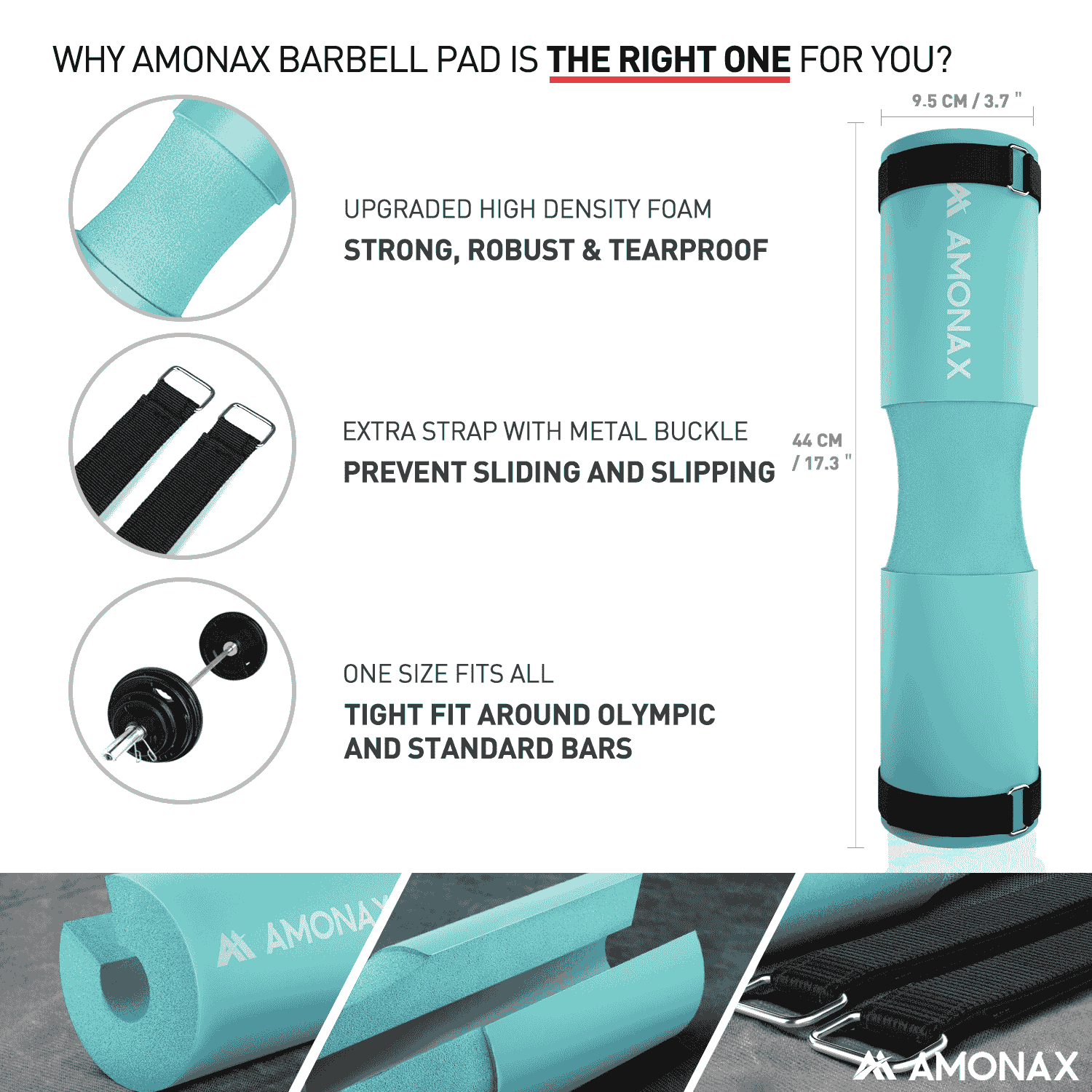Squat Pad – Protective Cushion for Squats and Hip Thrusts