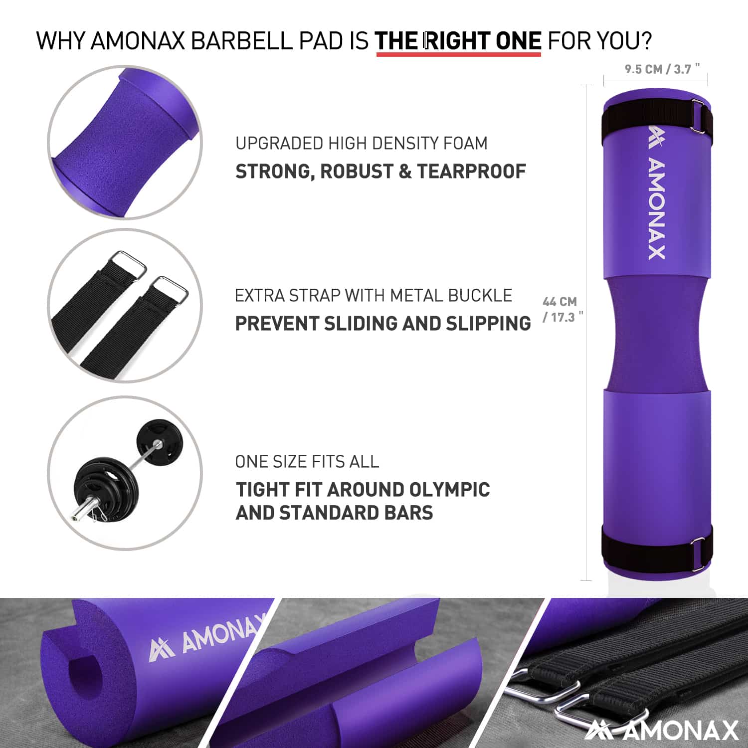 Squat Pad – Protective Cushion for Squats and Hip Thrusts