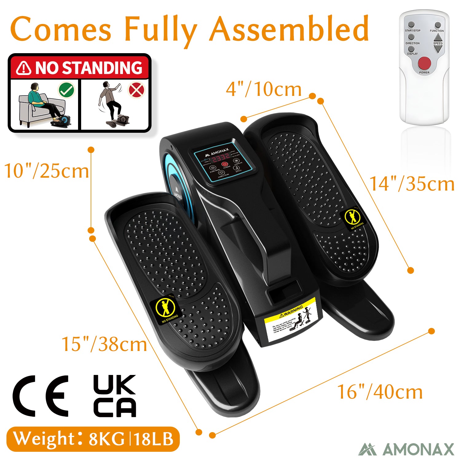 Electric Seated Pedal Exerciser for Elderly AMONAX