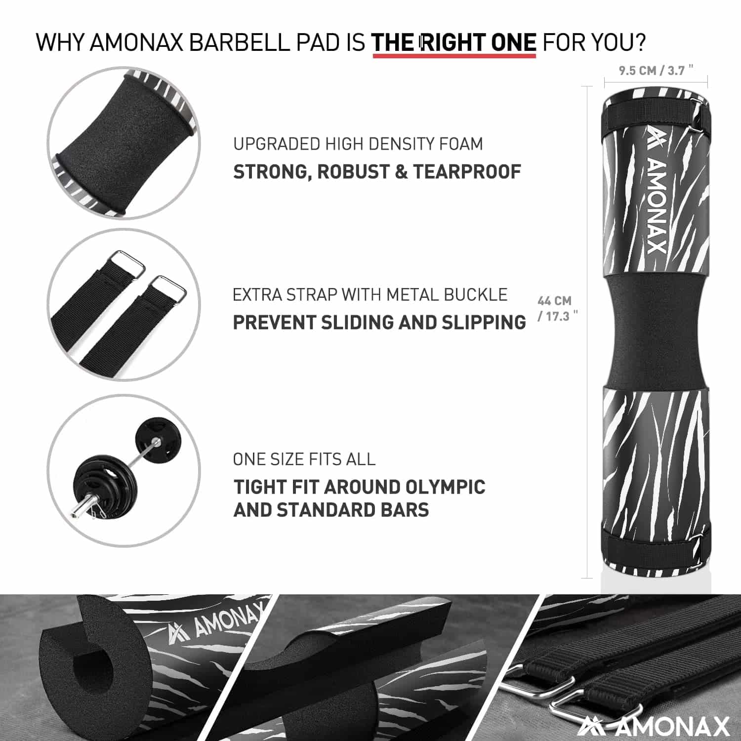Squat Pad – Protective Cushion for Squats and Hip Thrusts
