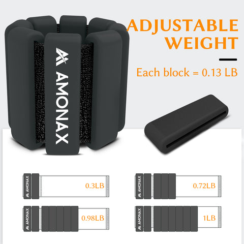 Adjustable Wrist Weights for Exercise & Training | AMONAX
