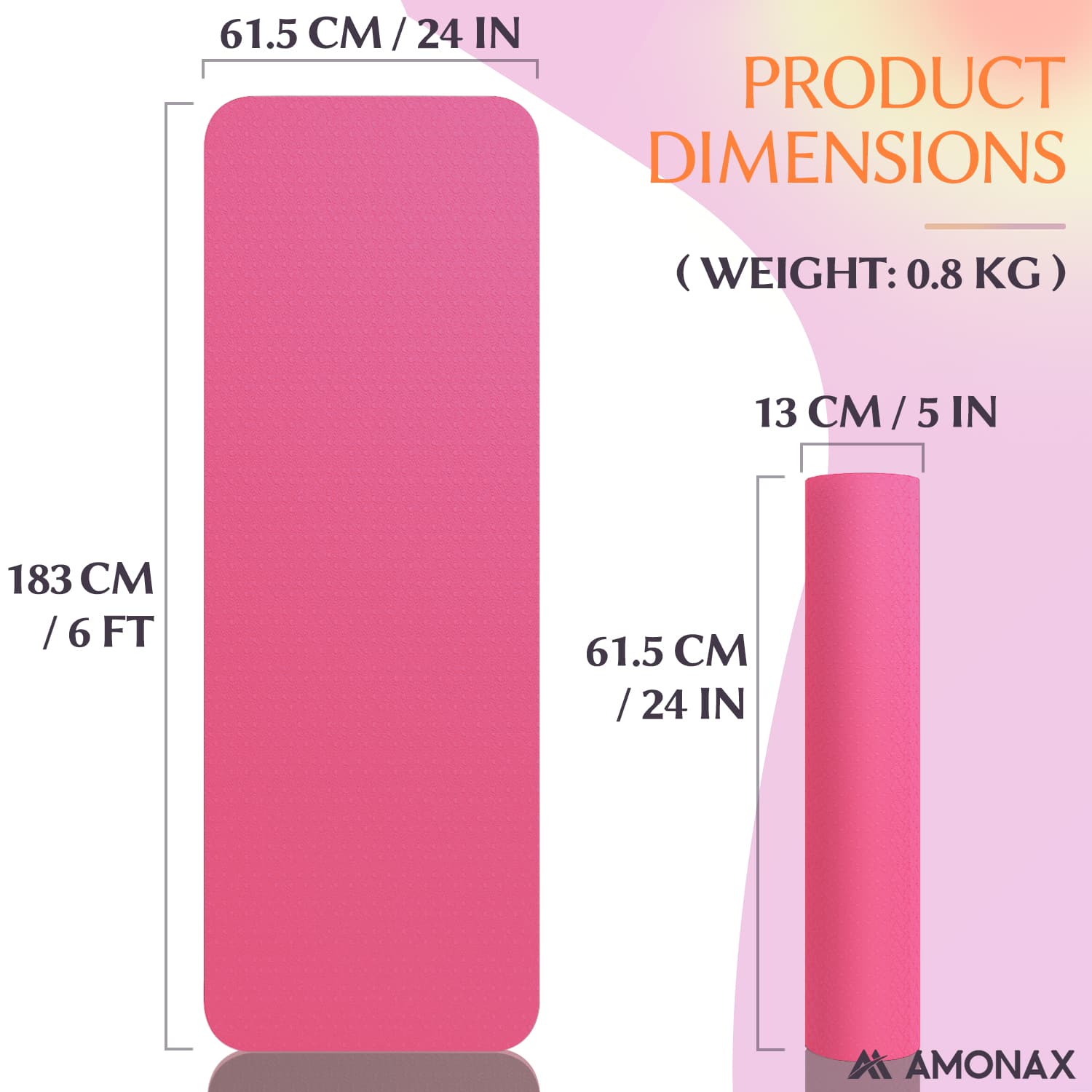 Non-Slip Yoga Mat for Home & Studio Workouts